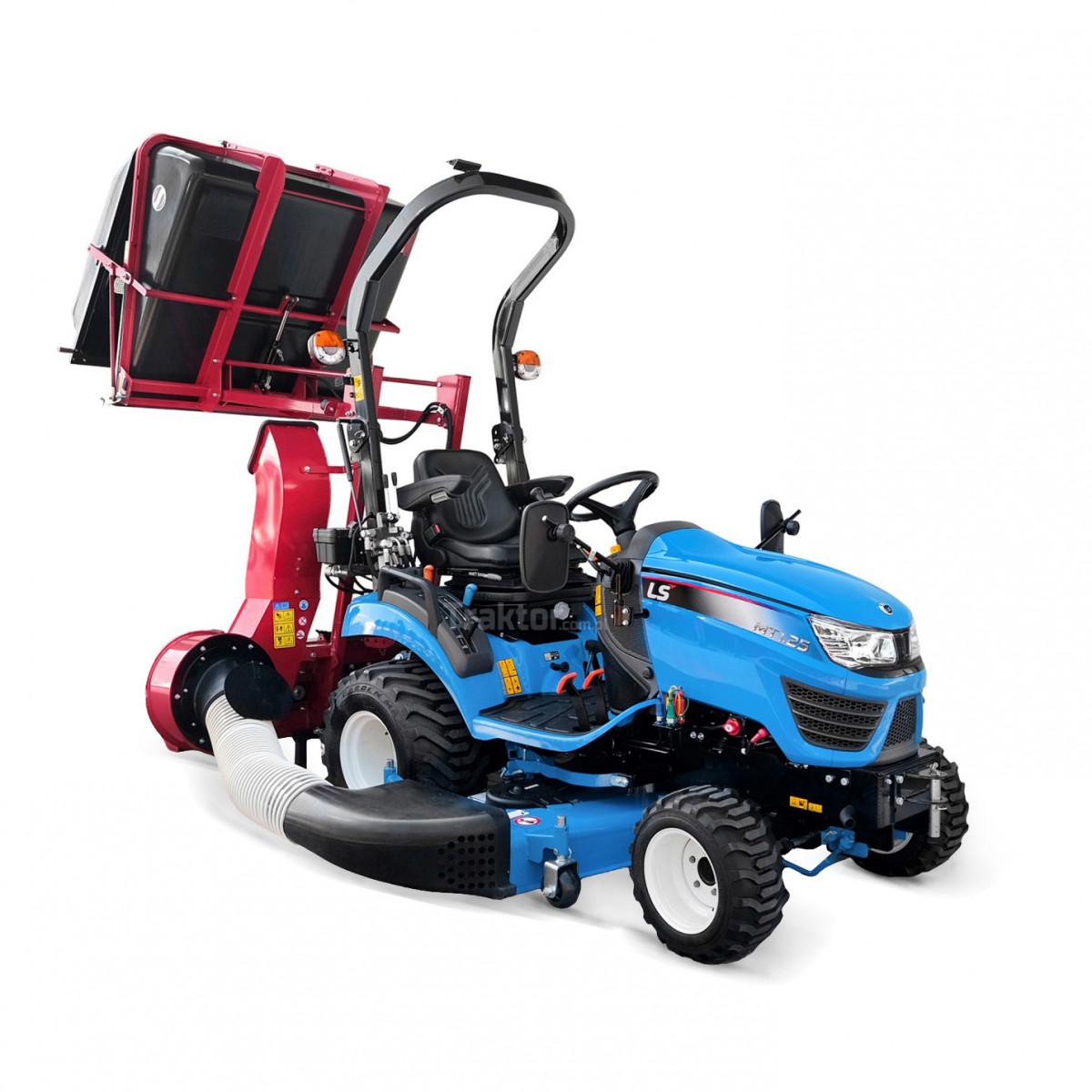 LS Tractor MT1.25 4x4 - 24.7 HP / IND + LS LM1160 mower with HD basket LS Tractor MT1.25 4x4 - 24.7 HP / IND + LS LM1160 mower with HD basket