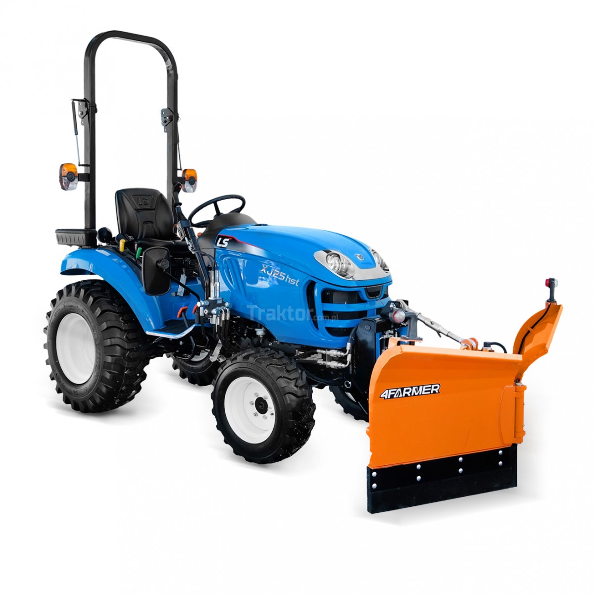 LS Tractor XJ25 HST 4x4 - 24.4 KM / IND + Vario 150 cm arrow snow plow, hydraulic (TUZ) 4FARMER LS Tractor XJ25 HST 4x4 - 24.4 KM / IND + Vario 150 cm arrow snow plow, hydraulic (TUZ) 4FARMER